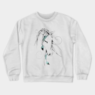 Poetic Horse Crewneck Sweatshirt